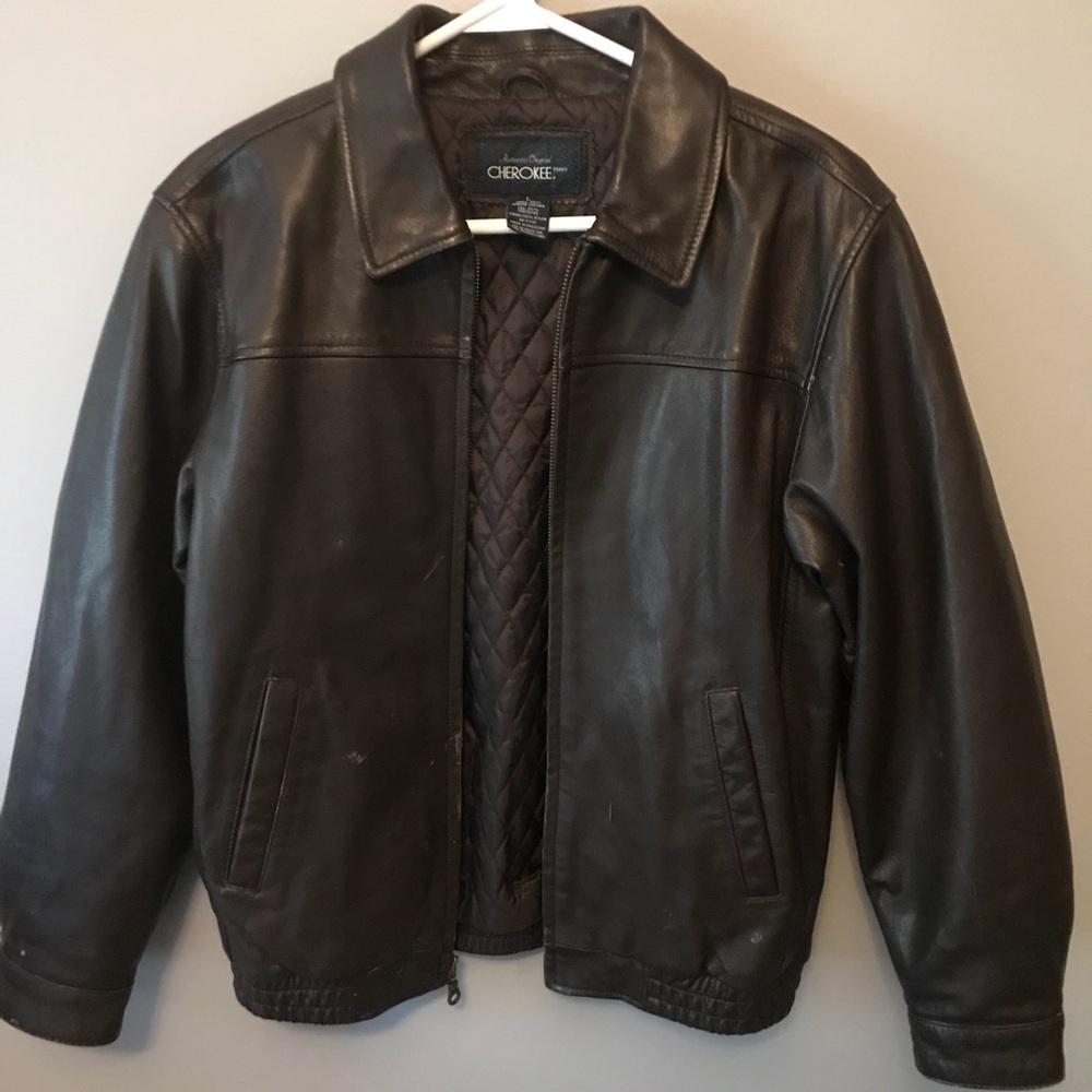 Cherokee Brown Leather Jacket